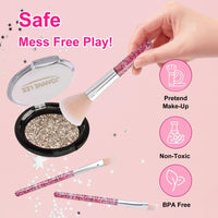 Pretend Makeup Set for Girls, Fake Make Up Kit with Cosmetic Bag, Kids Vanity Set Cosmetic Toy for 3, 4, 5, 6, 7, 8 Year Old Little Princess Birthday Gifts EasyOptionXY LLC