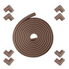 Safety Bumpers Edge Corner Guard, Furniture Edge Corner Protector with 3M Tape, Baby Proofing Table Corner Protector for Desk Coffee, Brown EasyOptionXY LLC