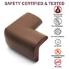 Safety Bumpers Edge Corner Guard, Furniture Edge Corner Protector with 3M Tape, Baby Proofing Table Corner Protector for Desk Coffee, Brown EasyOptionXY LLC