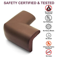 Safety Bumpers Edge Corner Guard, Furniture Edge Corner Protector with 3M Tape, Baby Proofing Table Corner Protector for Desk Coffee, Brown EasyOptionXY LLC