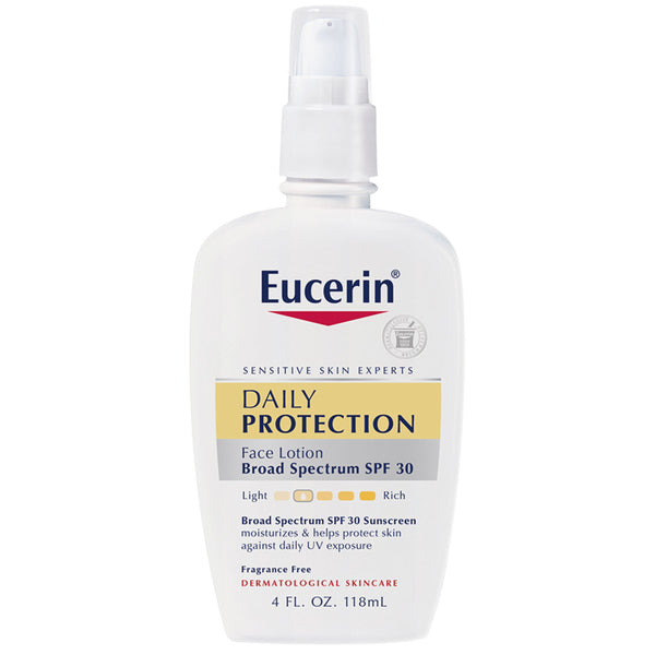 Eucerin Daily Protection Face Lotion with SPF 30, For Sensitive Skin, 4 Fl. Oz. Bottle EasyOptionXY LLC