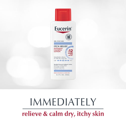 Eucerin Itch Relief Intensive Calming Body Lotion, Fragrance Free, 8.4 fl oz Bottle EasyOptionXY LLC