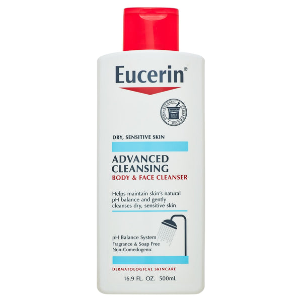 Eucerin Advanced Cleansing Body and Face Cleanser, 16.9 Fl Oz EasyOptionXY LLC