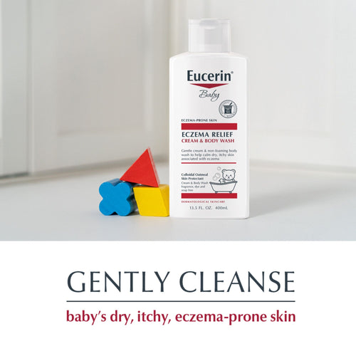 Eucerin Baby Eczema Relief Cream Body Wash, Fragrance Free, 13.5 fl oz Bottle EasyOptionXY LLC