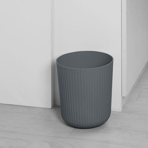 Mainstays 1.64 Gallon Plastic Ribbed Wastebasket, Grey EasyOptionXY LLC