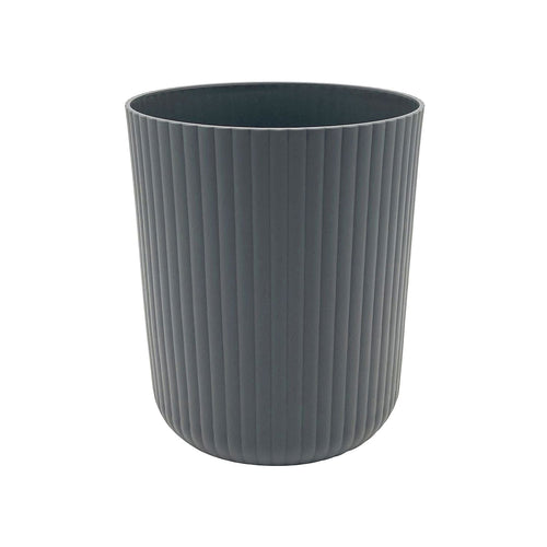 Mainstays 1.64 Gallon Plastic Ribbed Wastebasket, Grey EasyOptionXY LLC