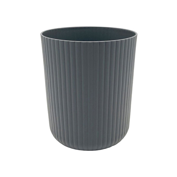 Mainstays 1.64 Gallon Plastic Ribbed Wastebasket, Grey EasyOptionXY LLC