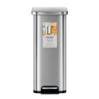 Better Homes & Gardens 7.9 Gallon Slim Kitchen Step Trash Can, Stainless Steel Step Trash Can EasyOptionXY LLC