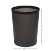 Mainstays Frosted Plastic Black Wastebasket EasyOptionXY LLC