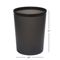 Mainstays Frosted Plastic Black Wastebasket EasyOptionXY LLC