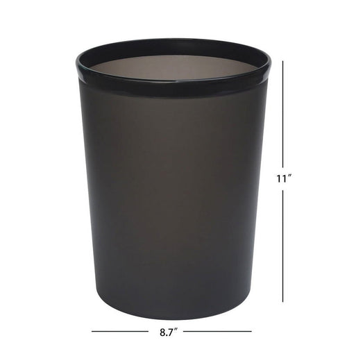 Mainstays Frosted Plastic Black Wastebasket EasyOptionXY LLC