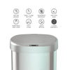 Nine Stars 13.2 Gallon Motion Sensor Trash Can with Stainless Steel Lid EasyOptionXY LLC