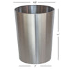 Mainstays Brushed Nickel Metal Bathroom Wastebasket, 2.2 gal EasyOptionXY LLC