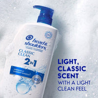 Head & Shoulders 2 in 1 Dandruff Shampoo and Conditioner; Classic Clean; 28 oz EasyOptionXY LLC