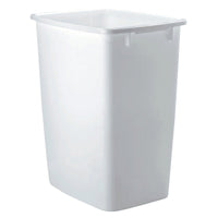 Rubbermaid 9 gal Plastic Kitchen Trash Can, White EasyOptionXY LLC