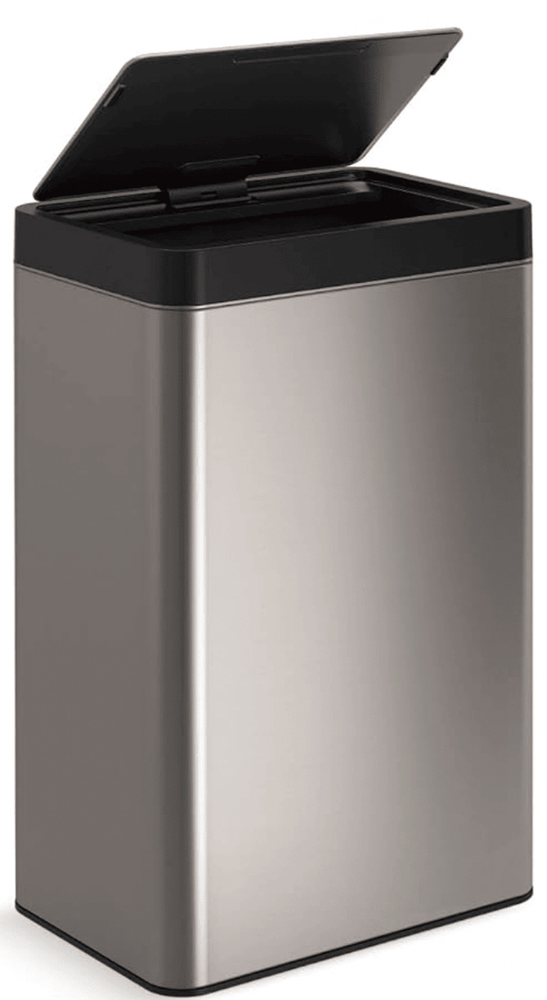 Simpli-Magic Stainless Steel Touchless Trash Can (13 Gallon Capacity) EasyOptionXY LLC