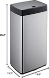 Simpli-Magic Stainless Steel Touchless Trash Can (13 Gallon Capacity) EasyOptionXY LLC