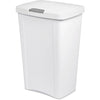 Sterilite 13 gal Plastic Touch Top Kitchen Trash Can, White EasyOptionXY LLC