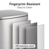 Arlopu Step Trash Can Combo Set, 13.2 Gallon & 1.3 Gallon, Stainless Steel Garbage Bin with Foot Pedal for Kitchen, Home, Office, Soft-Close Lid EasyOptionXY LLC