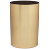Umbra 4.5 gal Metalla Plastic Open Top Bathroom Trash Can, Matte Brass EasyOptionXY LLC