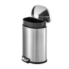 Qualiazero 13.2 Gallon Trash Can, D-Shape Step On Kitchen Trash Can, Stainless Steel EasyOptionXY LLC
