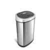 Nine Stars 13 Gallon Trash Can, Motion Sensor Kitchen Trash Can, Stainless Steel with Plastic Lid EasyOptionXY LLC