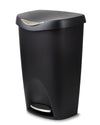 Umbra 13 gal Brim Plastic Step Soft Close Lid Kitchen Trash Can, Black EasyOptionXY LLC