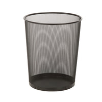 Honey Can Do 4.75 Gallon Trash Can, Round Mesh Metal Office Trash Can, Black EasyOptionXY LLC