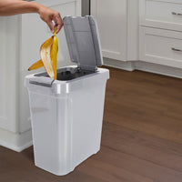 Mainstays 7.6 gal Plastic Touch Top Lid Kitchen Trash Can, Black EasyOptionXY LLC