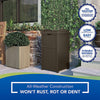 Suncast 33-Gallon Capacity Outdoor Garbage Can Hideaway with Secure Lid, Java Brown EasyOptionXY LLC