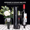 Electric Wine Opener, 4-in-1 Automatic Wine Bottle Opener with Foil Cutter, Reusable Vacuum Wine Stopper for Home Party Wedding, Black EasyOptionXY LLC
