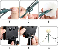 Solar Mushroom Lights, 24FT 12 LED Solar String Lights Outdoor, Waterproof Solar Mushroom Lamp for Yard Patio Decor (Warm White) EasyOptionXY LLC