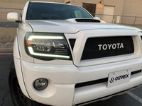 AlphaRex 05-11 Toyota Tacoma LUXX-Series LED Crystal Headlights Alpha-Black OffRoadUSA.com