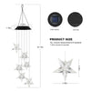 Solar Star Wind Chime, Outdoor LED Star Wind Chimes Yard Decor, Gardening Wind Bell Light Gifts for Women Garden Home EasyOptionXY LLC