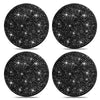 Car Cup Holder Coaster, 4 Pack 2.75 inch Bling Cup Holder, Crystal Car Cup Mat, Universal Vehicle Interior Accessories for Women (Black) EasyOptionXY LLC