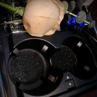 Car Cup Holder Coaster, 4 Pack 2.75 inch Bling Cup Holder, Crystal Car Cup Mat, Universal Vehicle Interior Accessories for Women (Black) EasyOptionXY LLC