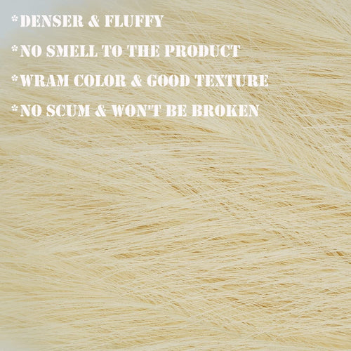 10 Pcs 18"/45cm Faux Pampas Grass Floral with 7 Fluffy Stems, Artificial Fake Flower Boho Decor Branches Plants for Vase Filler Farmhouse Home Wedding Decor (Beige) EasyOptionXY LLC