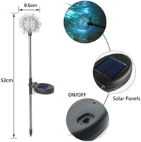 LED Solar Dandelion Ground Light, Outdoor Waterproof Solar Powered Garden Landscape Decorative Lights for Yard Lawn Patio Walkway Backyard, 4 Pack EasyOptionXY LLC