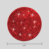 Car Cup Holder Coaster, 4 Pack 2.75 inch Bling Cup Holder, Crystal Car Cup Mat, Universal Vehicle Interior Accessories for Women (Red) EasyOptionXY LLC