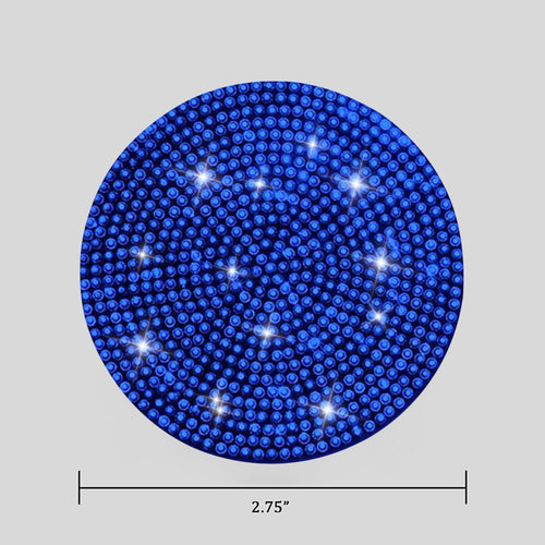 Car Cup Holder Coaster, 4 Pack 2.75 inch Bling Cup Holder, Crystal Car Cup Mat, Universal Vehicle Interior Accessories for Women (Blue) EasyOptionXY LLC