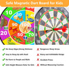28.74" Large Dart Board Game Set, Dinosaur Theme Double-Sided Kids Dartboards with 20 Sticky Balls, Foldable Indoor Outdoor Party Games Toys for Boys Girls EasyOptionXY LLC