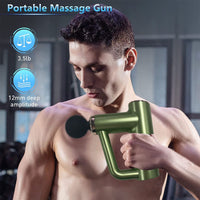 Professional Deep Tissue Percussion Muscle Massager with 6 Speeds and 4 Heads, Handheld & Portable Massage Gun for Athletes Shoulder, Back, Neck Pain Relif EasyOptionXY LLC
