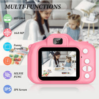 Kids Camera Toys, Digital Camera with 32GB SD Card, Toddler Camera Christmas Birthday Gifts for 3-10 Year Old Boys Girls Toys, Pink EasyOptionXY LLC