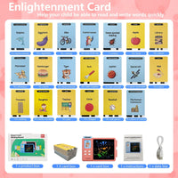 Toddler Doodle Board, LCD Writing Tablet with 112 Learning Flash Cards and 224 Words, Educational Learning Toys for Boys and Girls Birthday Gifts, Pink EasyOptionXY LLC