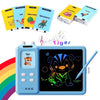 Educational Learning Toys for 3 4 5 6 Year Old, Toddler Doodle Board, LCD Writing Tablet with 112 Learning Flash Cards and 224 Words for Boys and Girls Birthday Gifts, Blue EasyOptionXY LLC