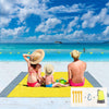 Beach Blanket, 83" x 78" Waterproof Sand Free Beach Mat for 4-7 Adults, Outdoor Picnic Blanket for Travel, Camping, Hiking, Yellow EasyOptionXY LLC