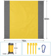 Beach Blanket, 83" x 78" Waterproof Sand Free Beach Mat for 4-7 Adults, Outdoor Picnic Blanket for Travel, Camping, Hiking, Yellow EasyOptionXY LLC