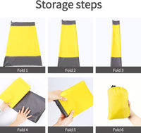 Beach Blanket, 83" x 78" Waterproof Sand Free Beach Mat for 4-7 Adults, Outdoor Picnic Blanket for Travel, Camping, Hiking, Yellow EasyOptionXY LLC