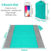 Beach Blanket, 83" x 78" Waterproof Sand Free Beach Mat for 4-7 Persons, Outdoor Picnic Blanket for Travel, Camping, Hiking (Green) EasyOptionXY LLC