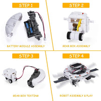STEM Projects Toys, 6-in-1 Solar Robot Science Kits for Kids Age 8-12 Year Old, DIY Educational Building Experiments Boys Girls Christmas Birthday Gifts EasyOptionXY LLC